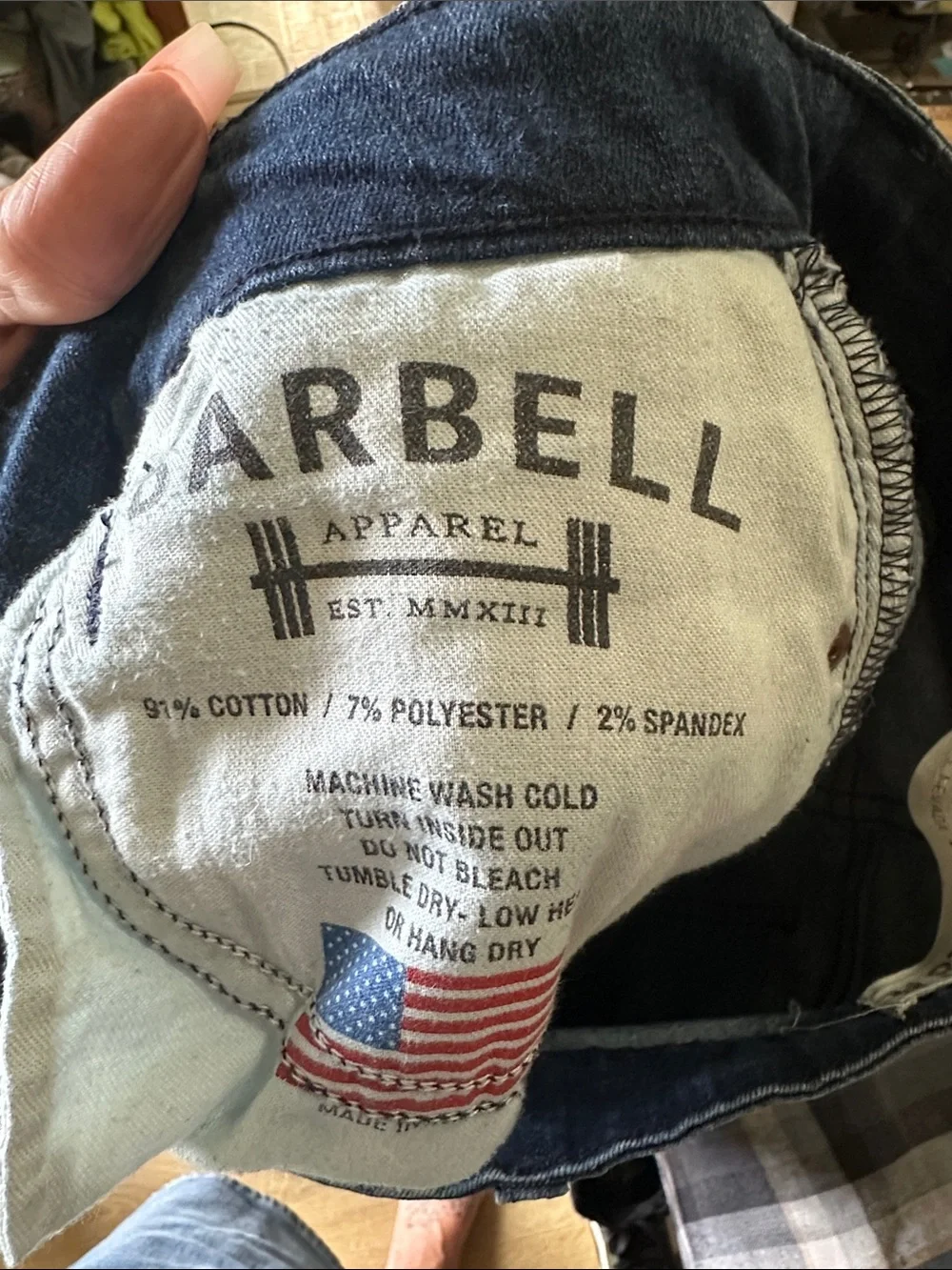 Barbell Apparel Dark Indigo Capri size 28